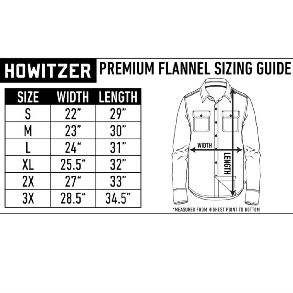 Howitzer Style Men's Button Down Flannel Armory CAMO Print Military Grunt - Picture 5 of 10